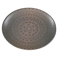 BANDEJA DAMASQUINO OVAL 25x19x2cm. BONNA &