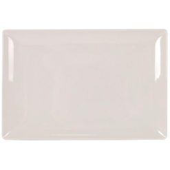 BANDEJA MING III BLANCA 29.5x19.5x2cm. FINE CHINA