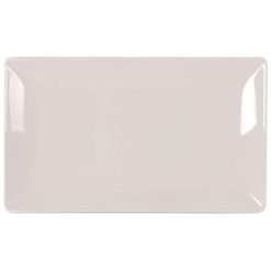 BANDEJA MING III BLANCA 24.5x14.5x2cm. FINE CHINA