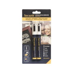 #18 SET 2 MARCADORES TIZA LIQ.Bl P.Gr2-6mm SECURIT &