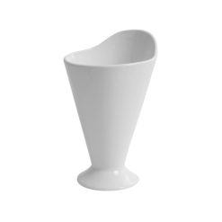 CUCURUCHO DEGUSTACION C/PIE 12ºx20 cm. PORCELANA &