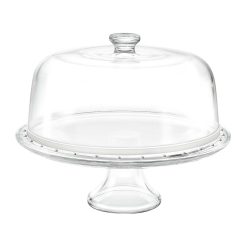 ALZATA C/CUPULA 31º cm. CRISTAL BORGONOVO