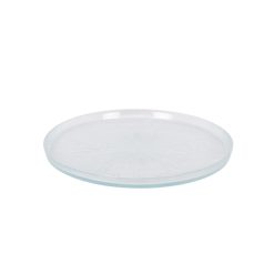 PLATO CARACALLA LLANO ø25cm VIDRIO LA MEDITERRANEA=