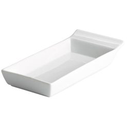 BANDEJA MING C/ASA 16x9 cm. PORCELANA