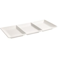 BANDEJA MING 3 Compartimentos 32x15 cm. PORCELAN
