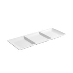 BANDEJA MING 3 Compartimentos 30x12 cm. PORCELAN=