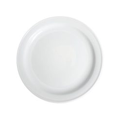 PLATO TARTANA LLANO 25'5 cm. (WEI) PORCELANA