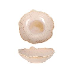 PLATO JAZMIN BEIGE ø19x5.5cm. PORCELANA &