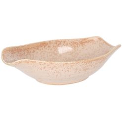 BOWL LONGO BEIGE 31x16.5x7.5cm. PORCELANA