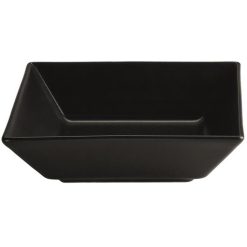 PLATO MING II HONDO 18x18cm.NEGRO STONEWARE