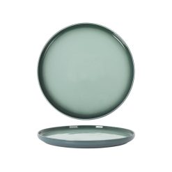 PLATO POSTRE CATARIA VERDE ø22.5x2cm. REACTIVO PORCELANA