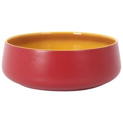 ENSALADERA CATARIA MOSTAZA ø19x7cm 1L. REACTIVO PORCELANA