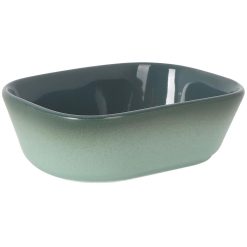 BOWL Rectg. CATARIA VERDE 9x6.5x4cm 13cl. REACTIVO PORCELANA
