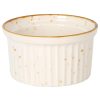 RAMEQUIN AZACAN BEIGE ø9x5cm. PORCELANA