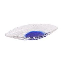 BANDEJITA MURANO OVAL COBALTO 14x9x2 cm $