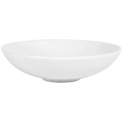 PLATO INFINITY HONDO 19'5ºx5 cm. BLANCO STONEWARE