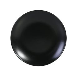 PLATO INFINITY POSTRE 20ºx2 cm. NEGRO STONEWARE