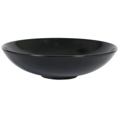 PLATO INFINITY HONDO 19'5ºX5 cm. NEGRO STONEWARE