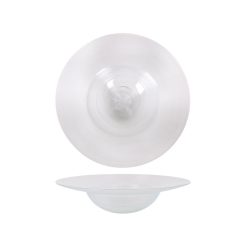 PLATO PIRIPIRI PASTA ø28x6.5cm. VIDRIO