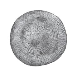 #-12-PLATO LEÑO LLANO ø27x2.5cm. PORCELANA