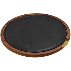 #1 BANDEJA LAVA H.FUNDIDO ø29cm C/ Soprt. DE IROKO &