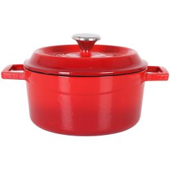 #1 CAZUELA LAVA ROJA H.FUNDIDO 133 cl. C/ TAPA ø16cm &