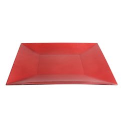 PLATO VINTAGE PVC ROJO 30x30 cm. &