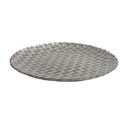 PLATO BRAID POSTRE 21'5 cm. C/PLATA CRISTAL &