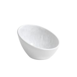 BOWL MELAMINA MAMBA OVAL 13'5x12'7x8'4 cm. BLANCO