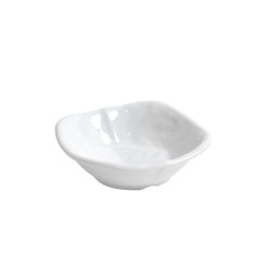 BOWL MELAMINA MAMBA CUADRADO 10'2ºx3'4 cm. BLANCO