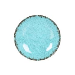 #12 PLATO MELAMINA GUAYABA PAN AZUL ø15.5x2.5cm