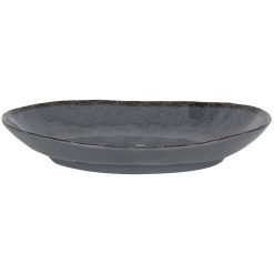 #12 BANDEJA MELAMINA GUAYABA OVAL GRIS 28x21x4cm