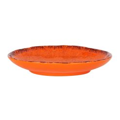 #12 BANDEJA MELAMINA GUAYABA OVAL NARANJA 22,5x16.5x4cm