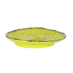 #12 BANDEJA MELAMINA GUAYABA OVAL PISTACHO 20x14x3cm