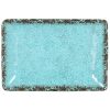 #6 BANDEJA MELAMINA GUAYABA RECT. AZUL 30x21x3.5cm