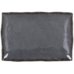 #6 BANDEJA MELAMINA GUAYABA RECT.GRIS 30x21x3.5cm