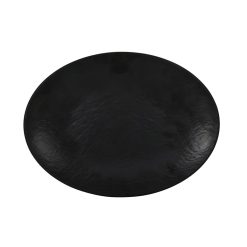 BANDEJA KÜLSAN NUMIDIA OVAL NEGRA 35x26x2.7cm. MELAMINA &