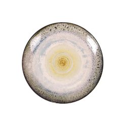 PLATO SAFRANAL POSTRE  ø21.5x3cm. STONEWARE