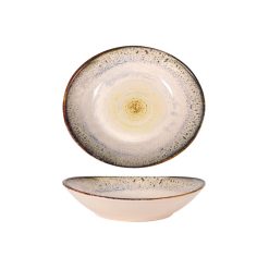 BOWL SAFRANAL OVAL 22x19x5.5cm. STONEWARE
