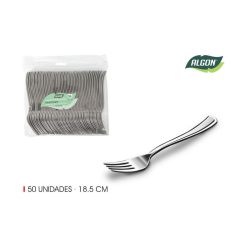 TENEDOR PS PLATA 18.5 cm. SET 50 Uds. ALGON