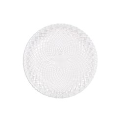 PLATO LLANO 27 cm. DIAMOND CRISTAL Transp.
