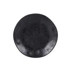 PLATO LLANO MELAMINA ARIZONA NEGRO ø24x2cm