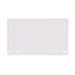 #12 BANDEJA RECT. MELAMINA KORIO ARIZONA BLANCA 25x15x2cm