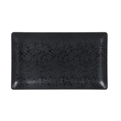 #12 BANDEJA RECT. MELAMINA KORIO ARIZONA NEGRA 25x15x2cm.