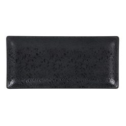 #12 BANDEJA RECT. MELAMINA KORIO ARIZONA NEGRA 23x11x1