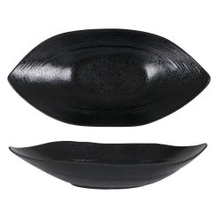 ENSALADERA MELAMINA ARIZONA NEGRA 37x18x7cm