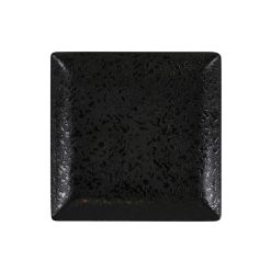 PLATO MELAMINA ARIZONA MING III PAN NEGRO 16x16x2cm