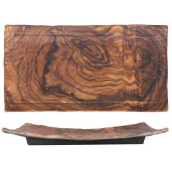 #6 BANDEJA MELAMINA LEMN Rectg. 33x18x4cm &