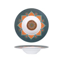 #6 PLATO MELAMINA RAJPUT RISSOTO 28.5X6CM