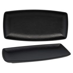 #48 BANDEJA MELAMINA AXARQUIA NEGRO 29.5X14x3cm.